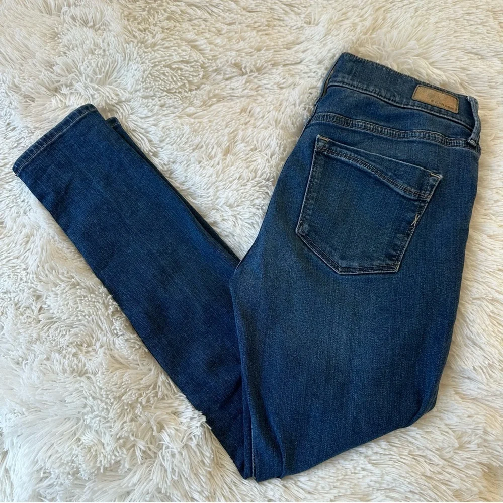 Express Women’s Blue Skinny Mid Rise Cropped Legging Jeans Size: 6 - Picture 9 of 9